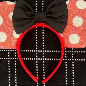 Disney Red and Black Minnie Mouse Ears Headband
